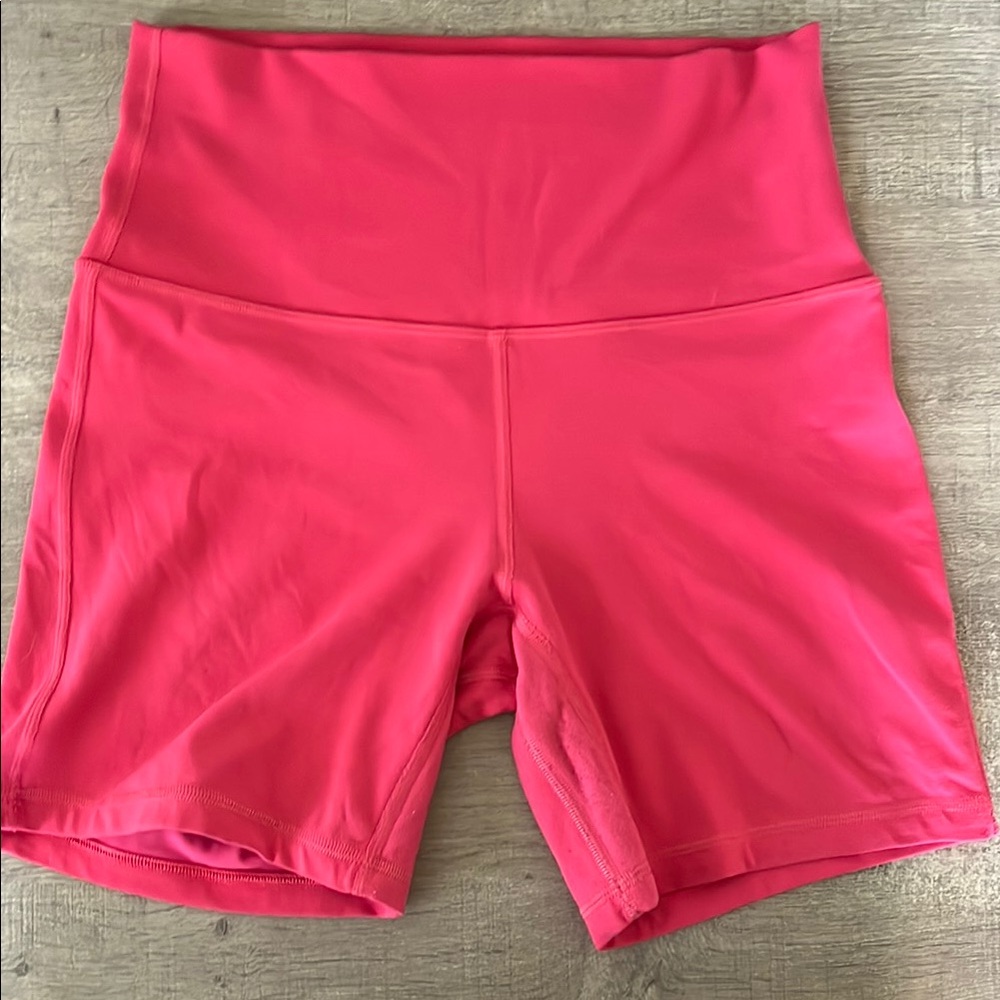 Hot Pink Lululemon Biker Shorts